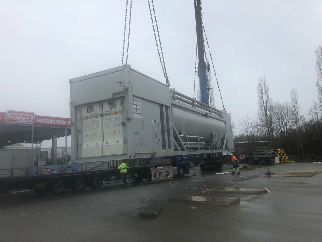 REEFUEL Bio-LNG filling station in Kesselsdorf near Dresden